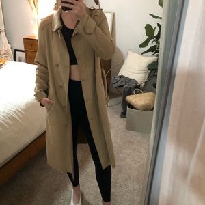 Zara faux suede trench